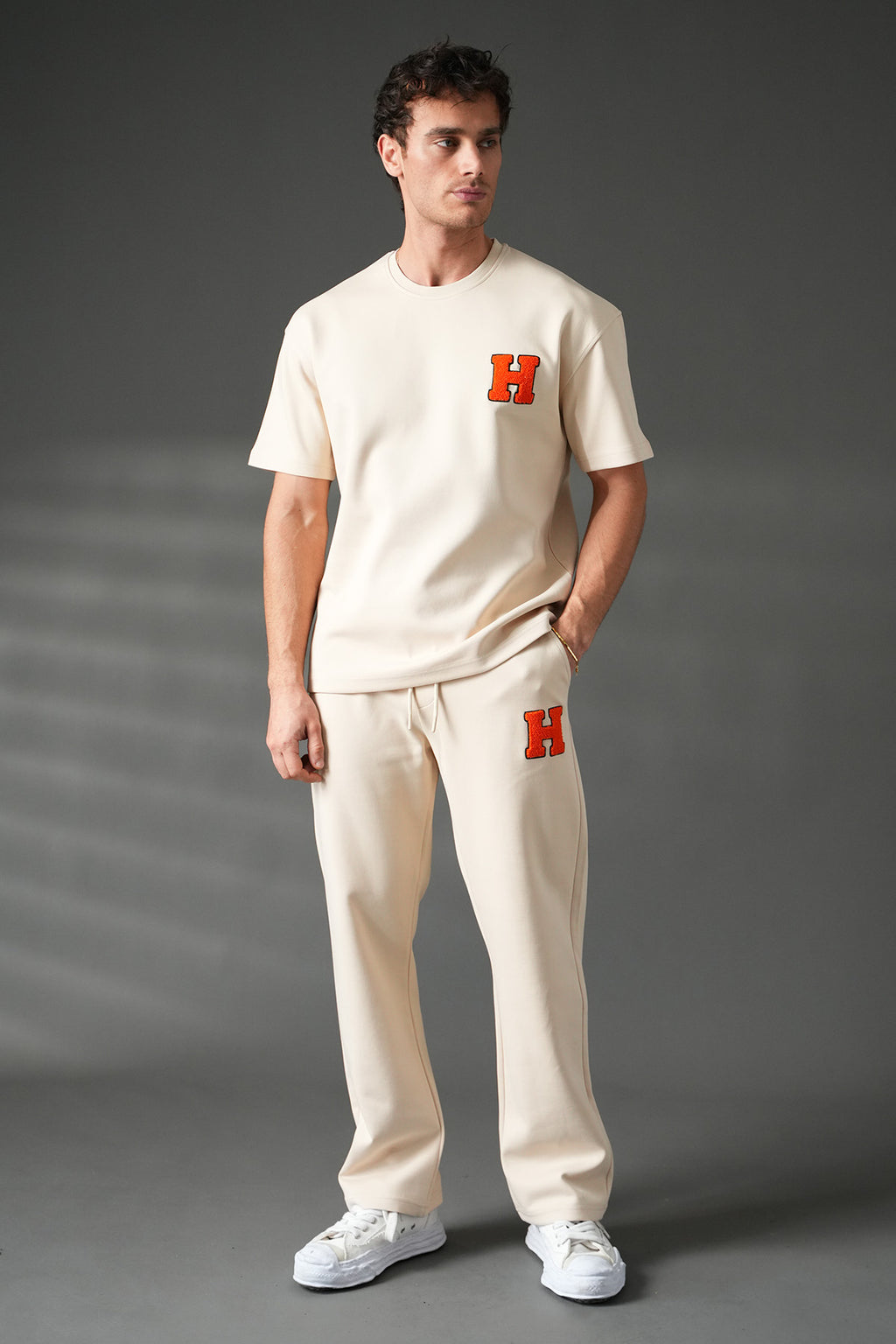 ENSEMBLE LETTRE H BEIGE