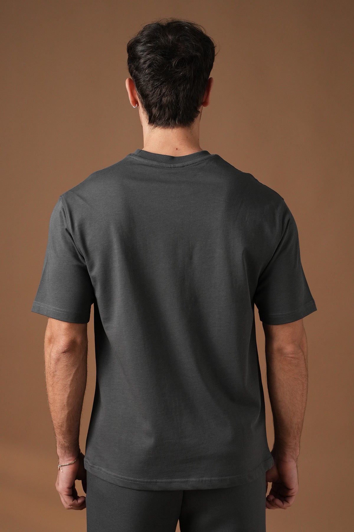 T-shirt uni anthracite