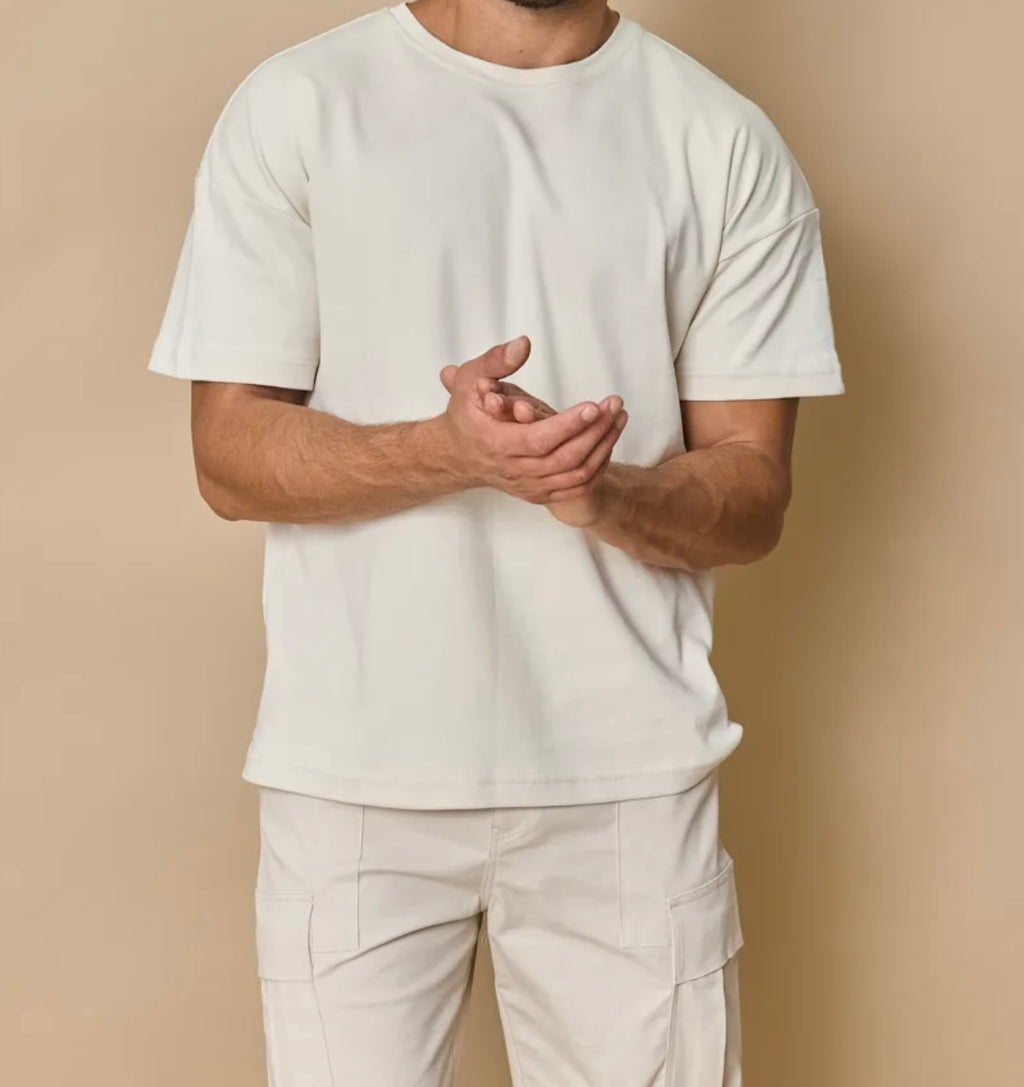T-SHIRT OVERSIZE BEIGE