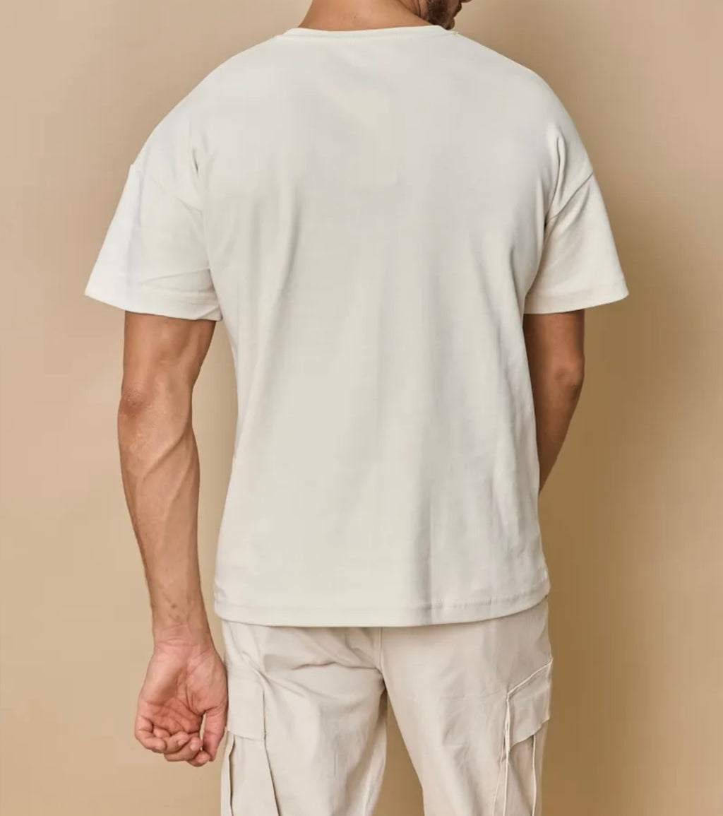 T-SHIRT OVERSIZE BEIGE