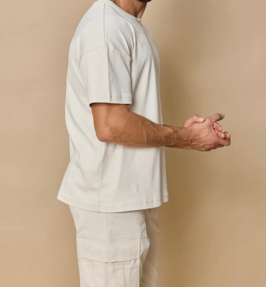 T-SHIRT OVERSIZE BEIGE