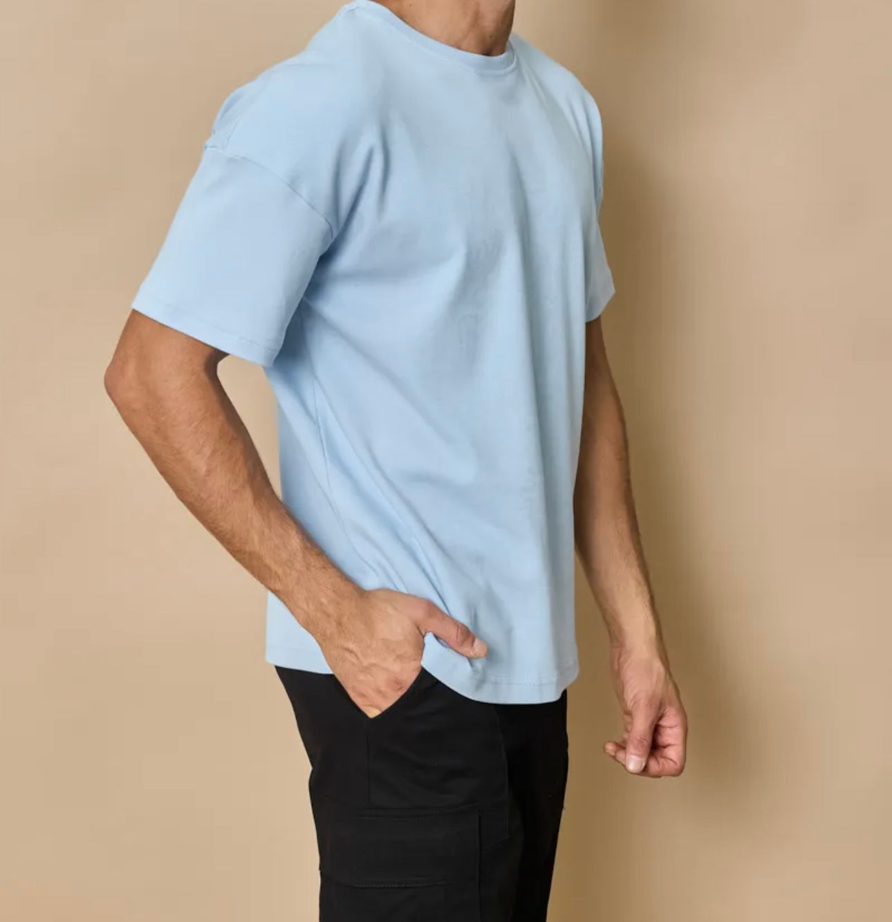 T-SHIRT OVERSIZE BLEU