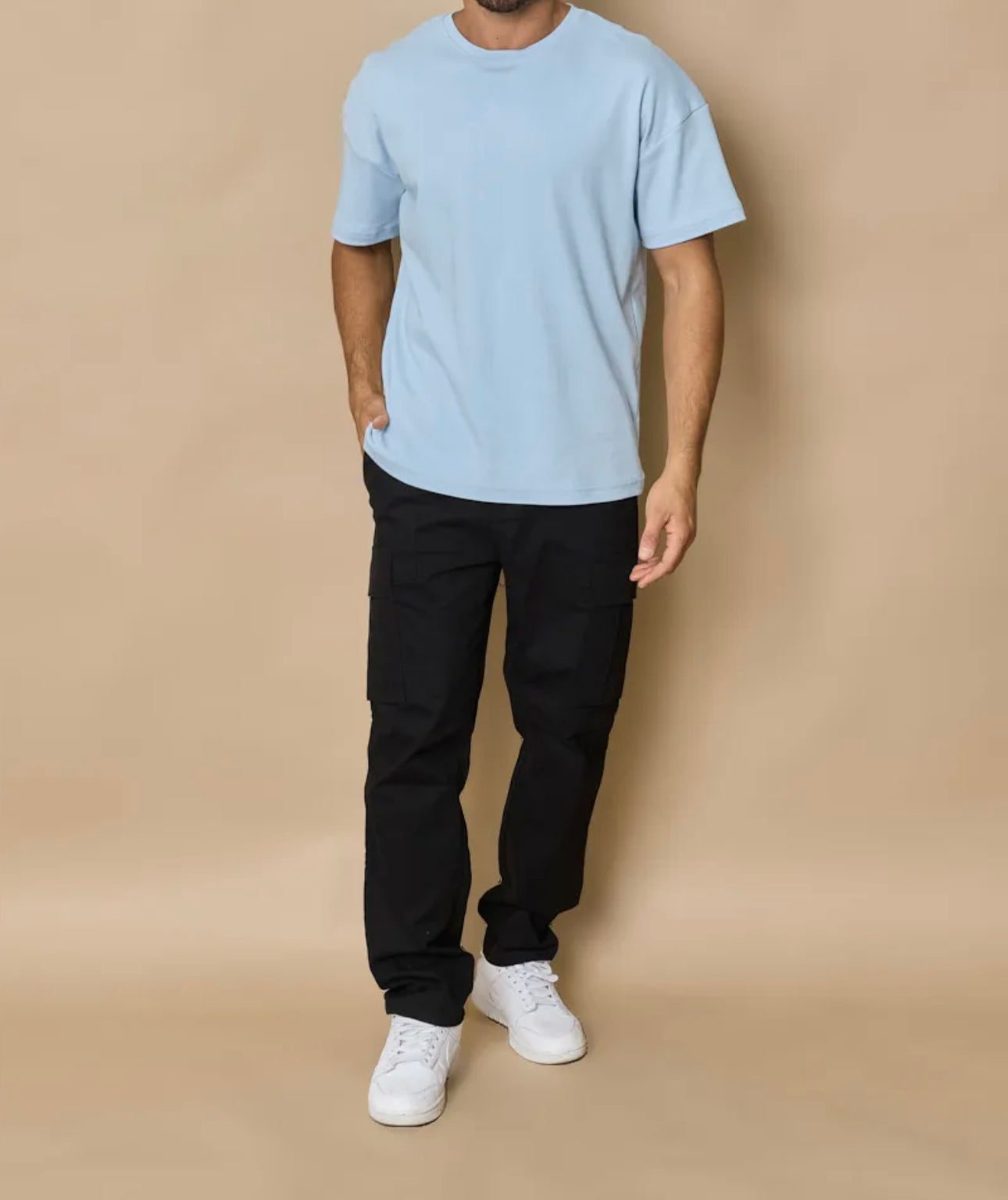 T-SHIRT OVERSIZE BLEU