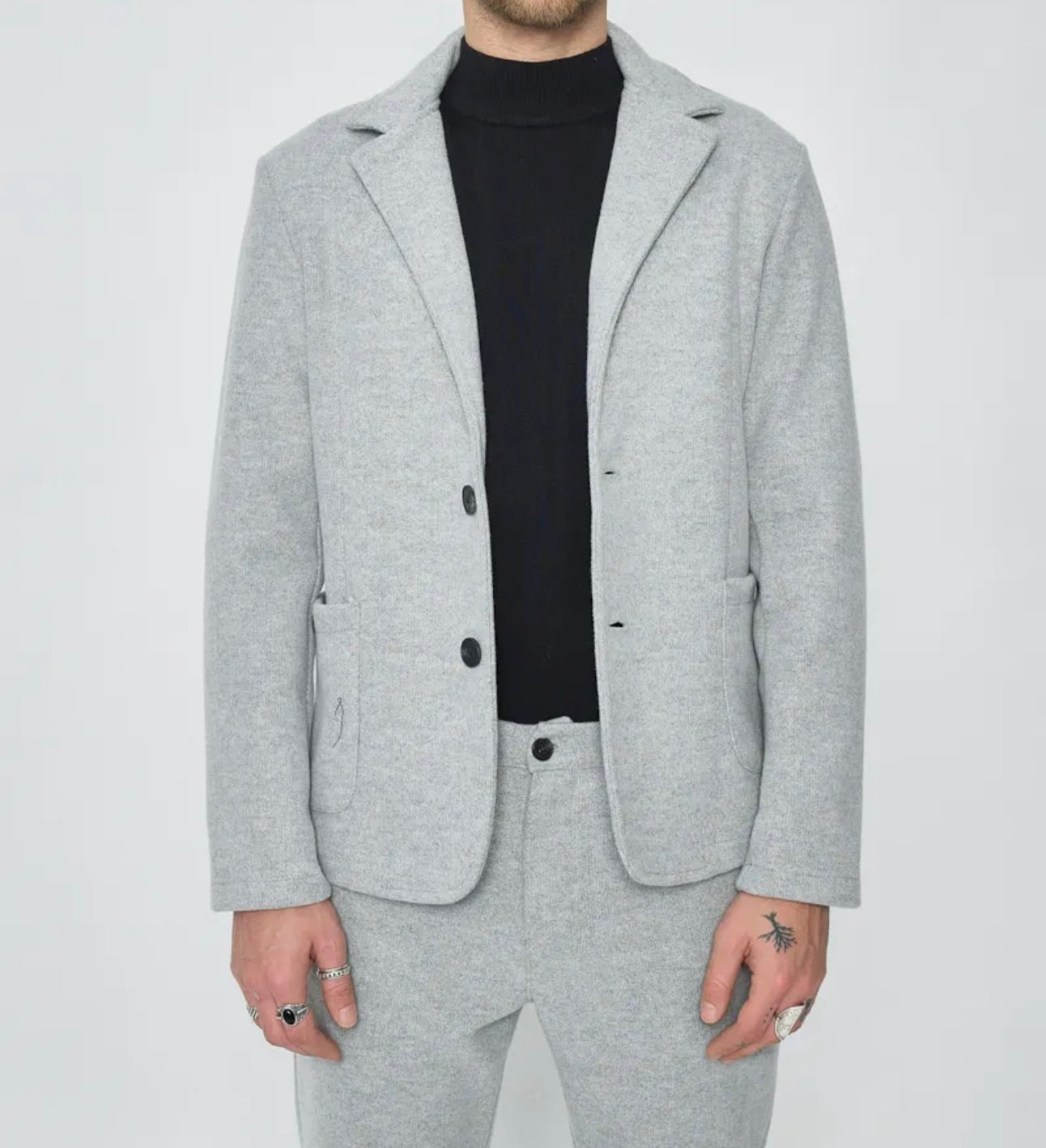 Ensemble costume gris claire