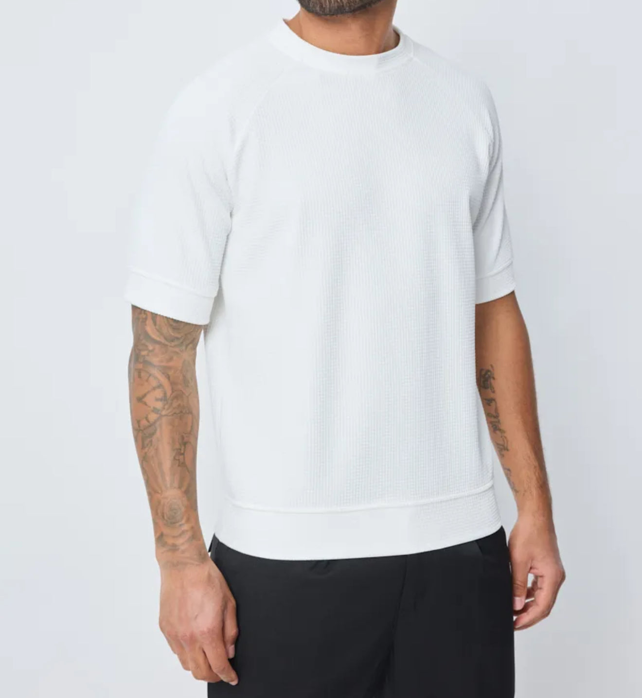T-shirt texturé blanc