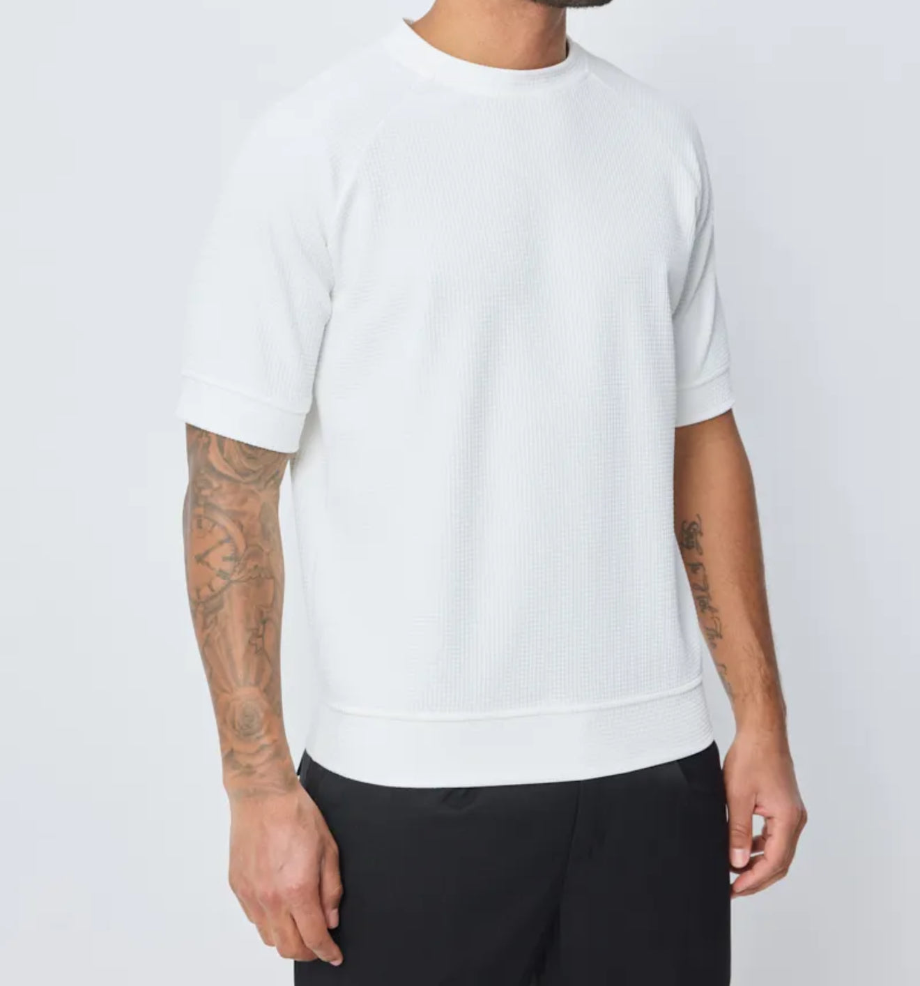 T-shirt texturé blanc