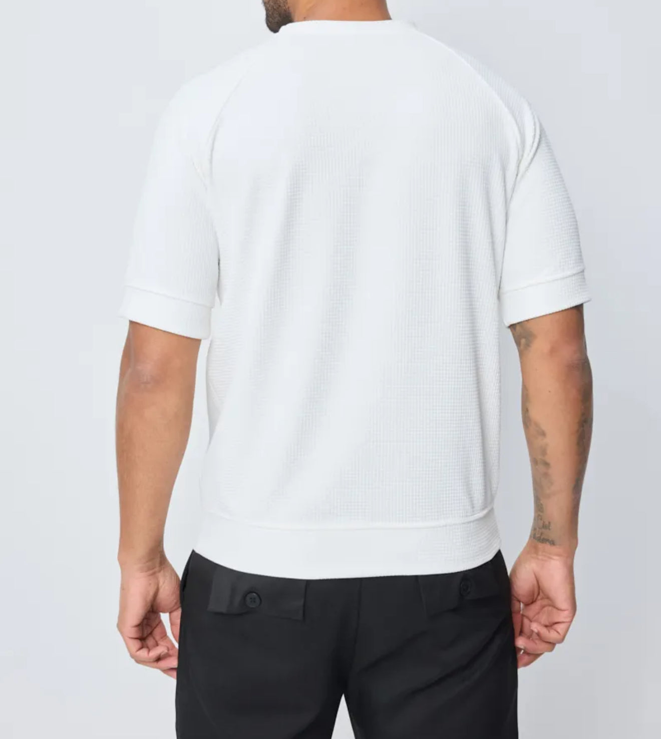 T-shirt texturé blanc