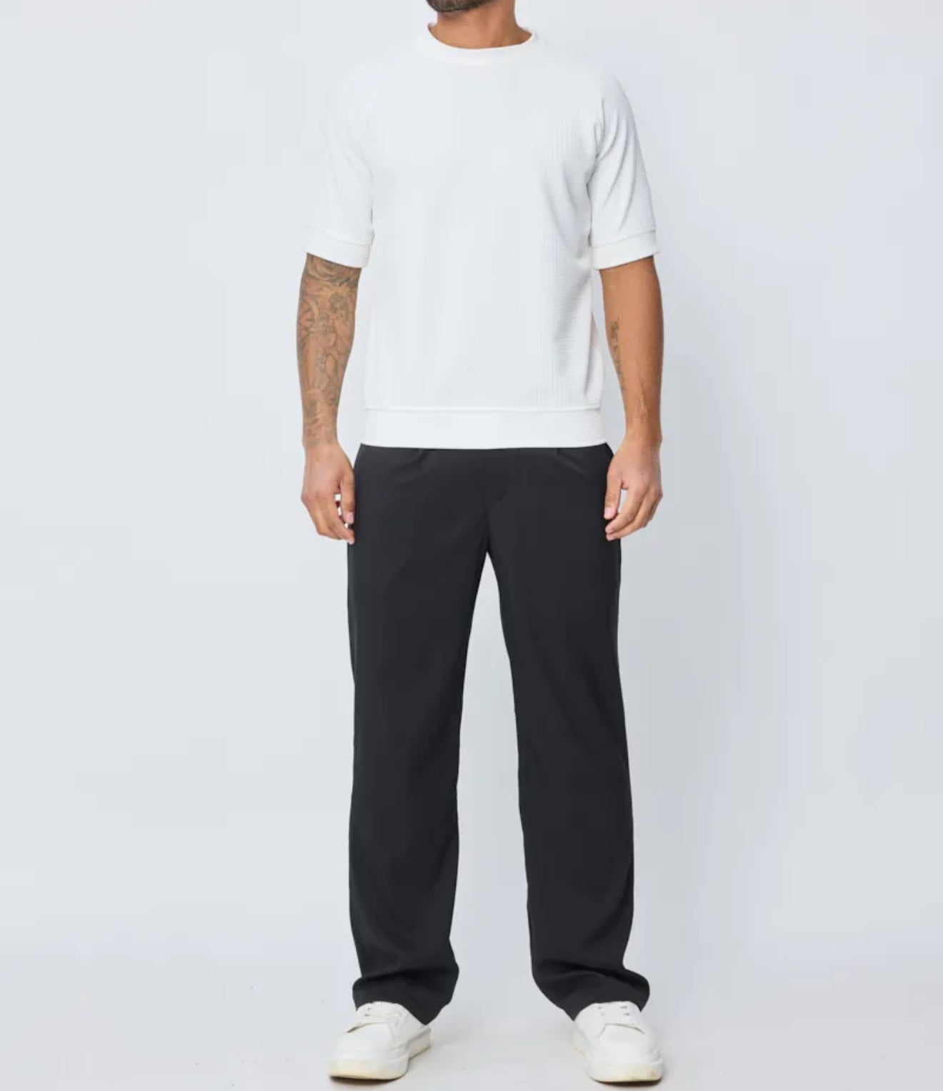 T-shirt texturé blanc