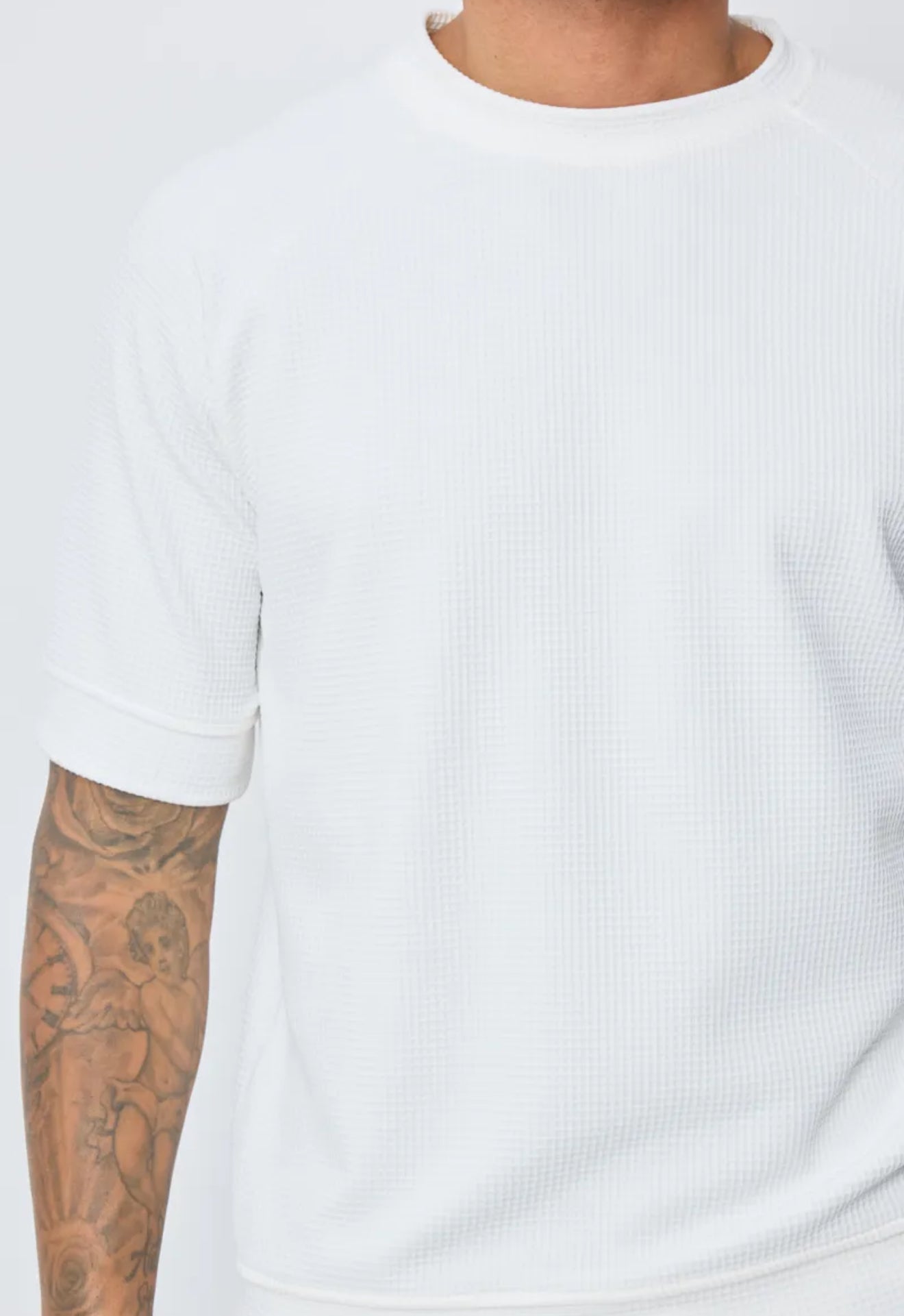 T-shirt texturé blanc