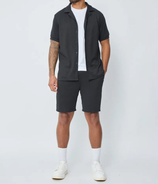 Ensemble chemise et short noir