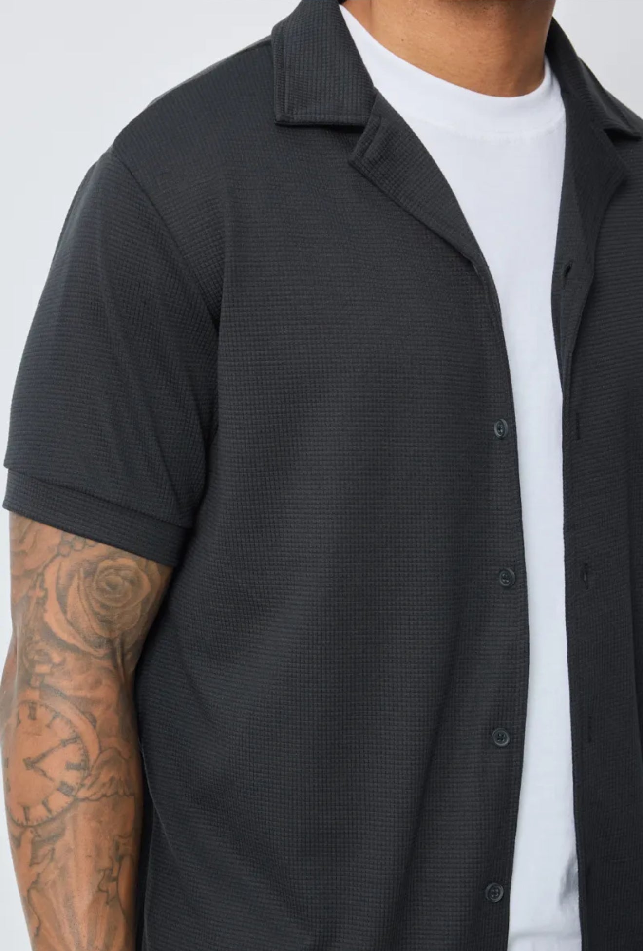 Ensemble chemise et short noir