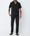 Ensemble noir en lin