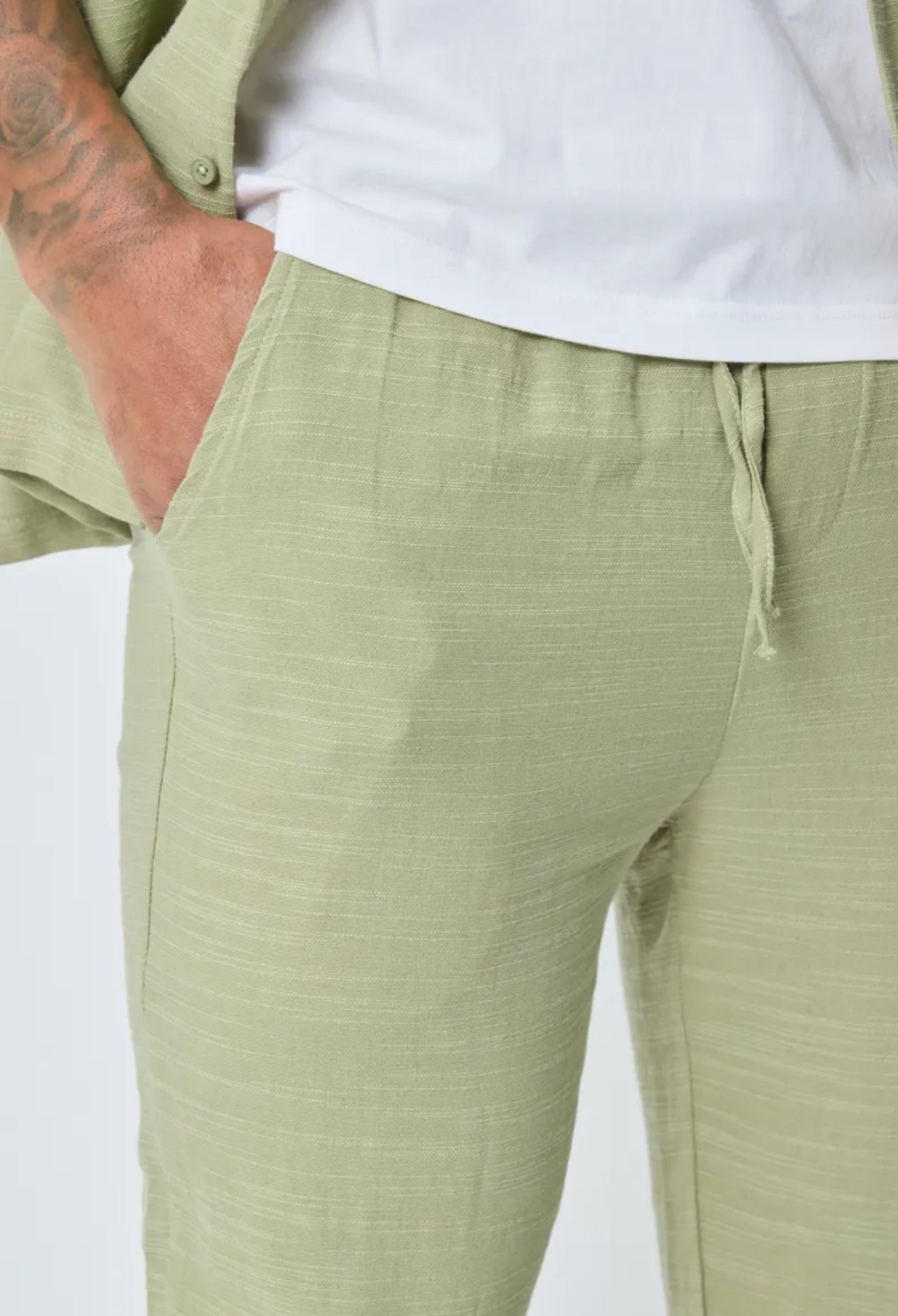 Ensemble vert en lin