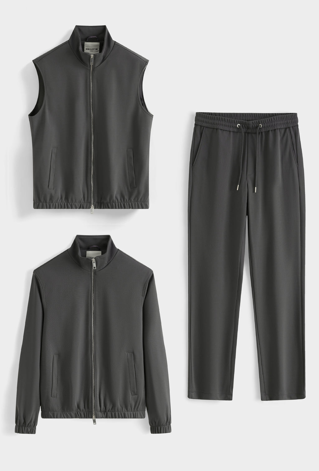 ENSEMBLE GRIS 3 PIÈCES