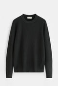 PULL NOIR COL ROND