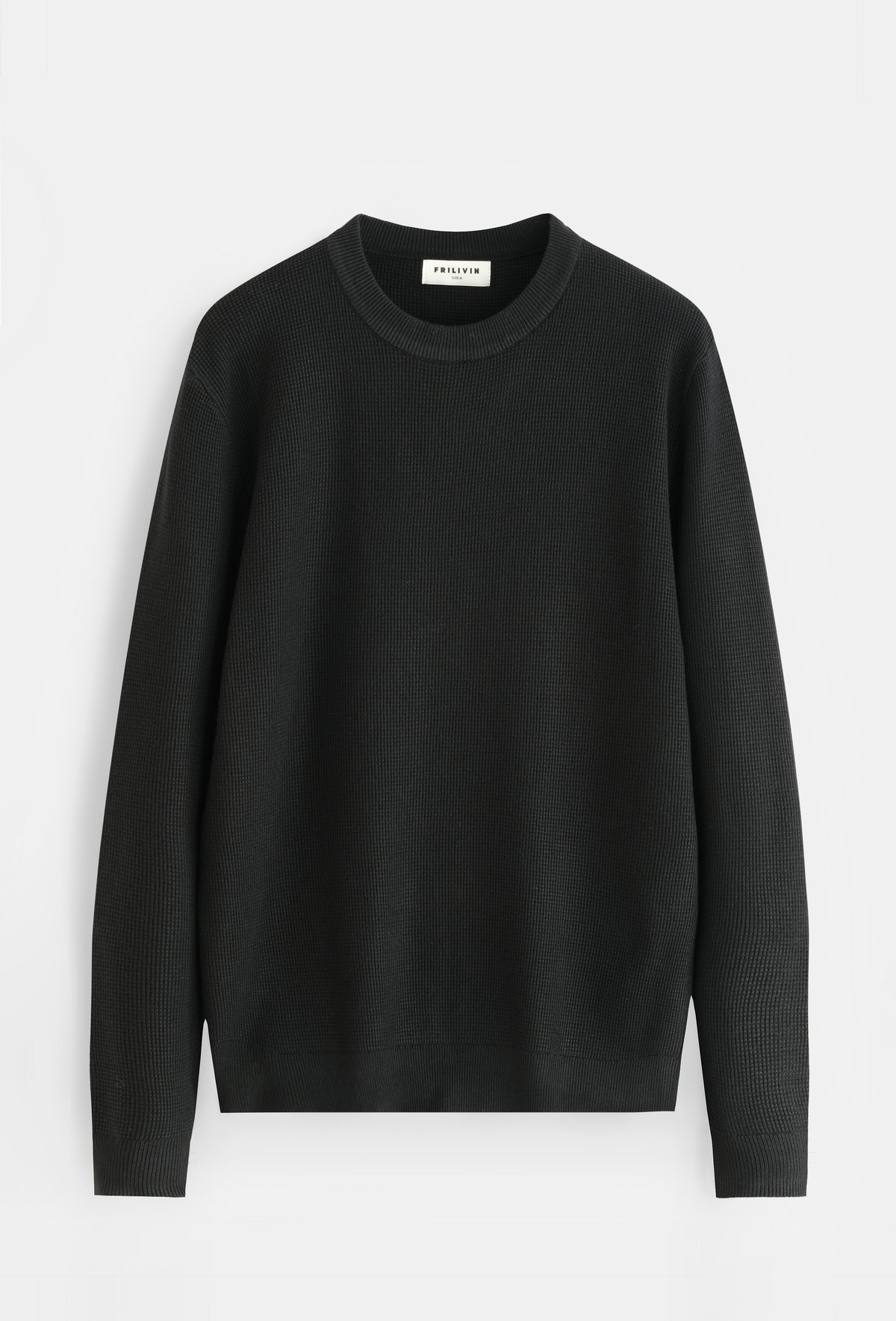 PULL NOIR COL ROND