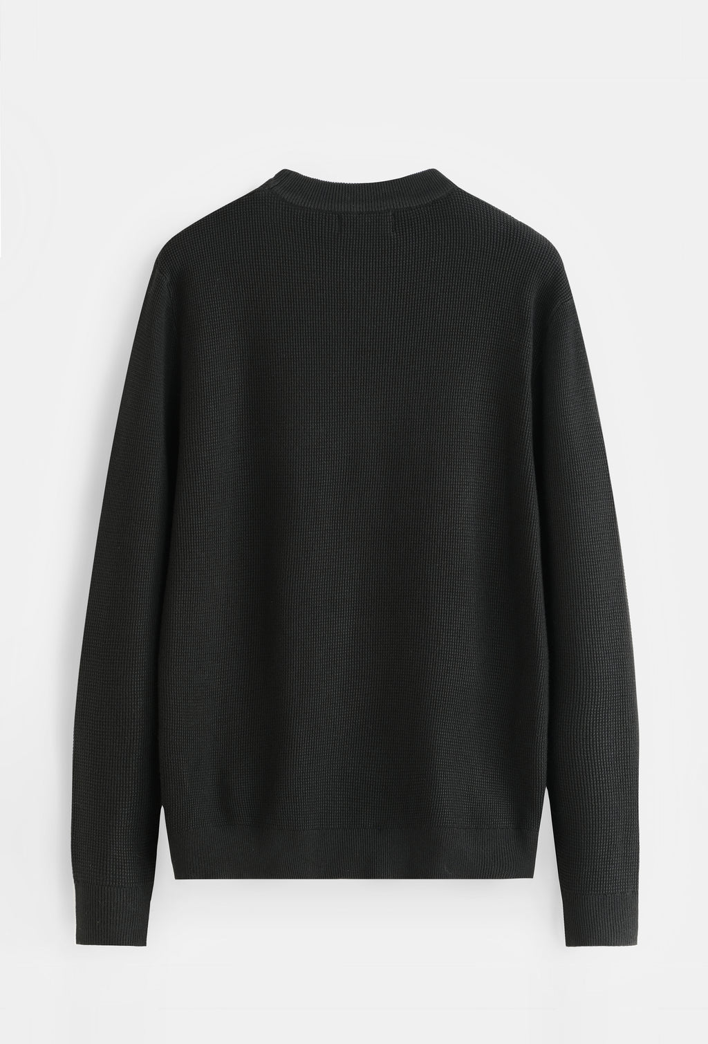 PULL NOIR COL ROND