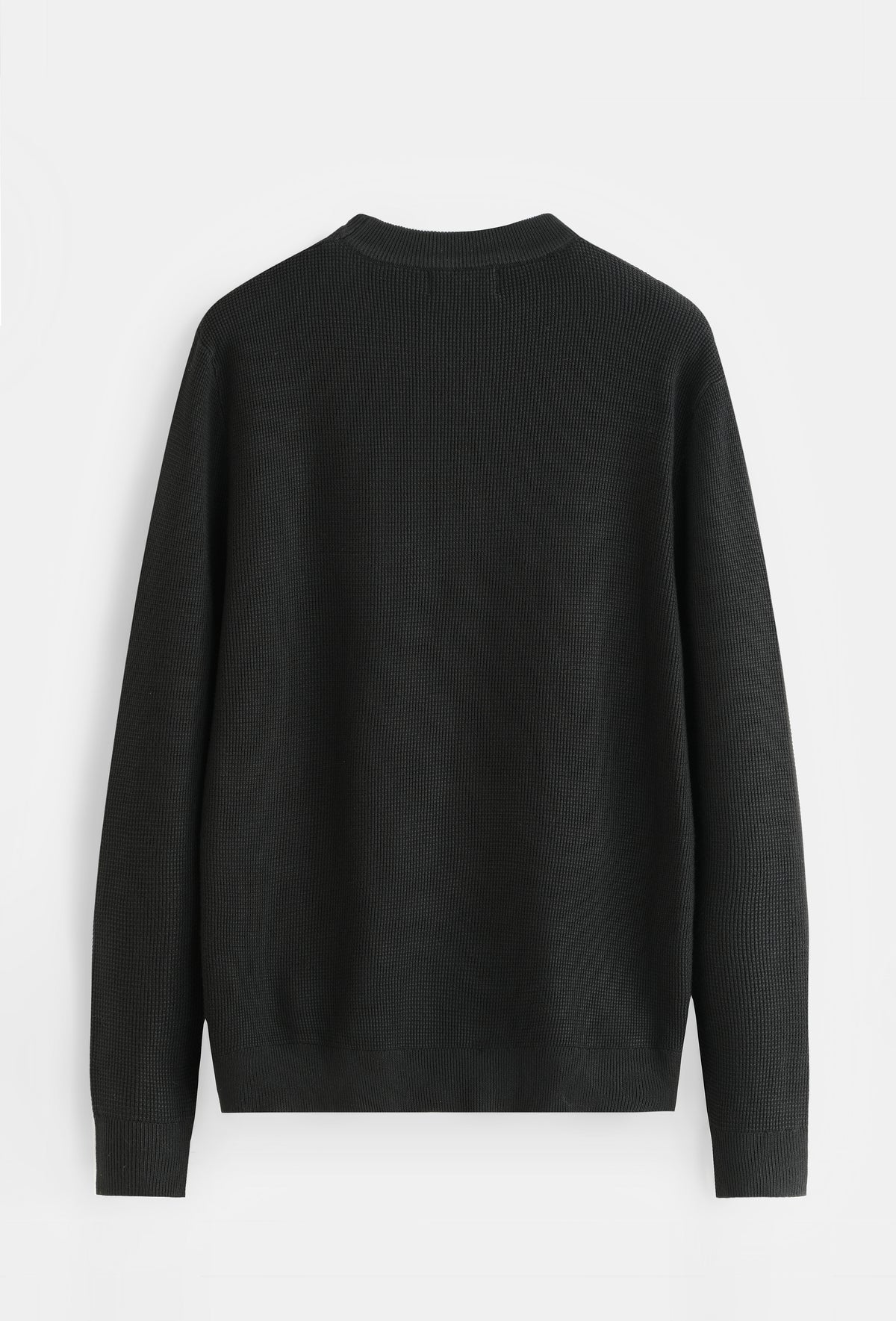 PULL NOIR COL ROND