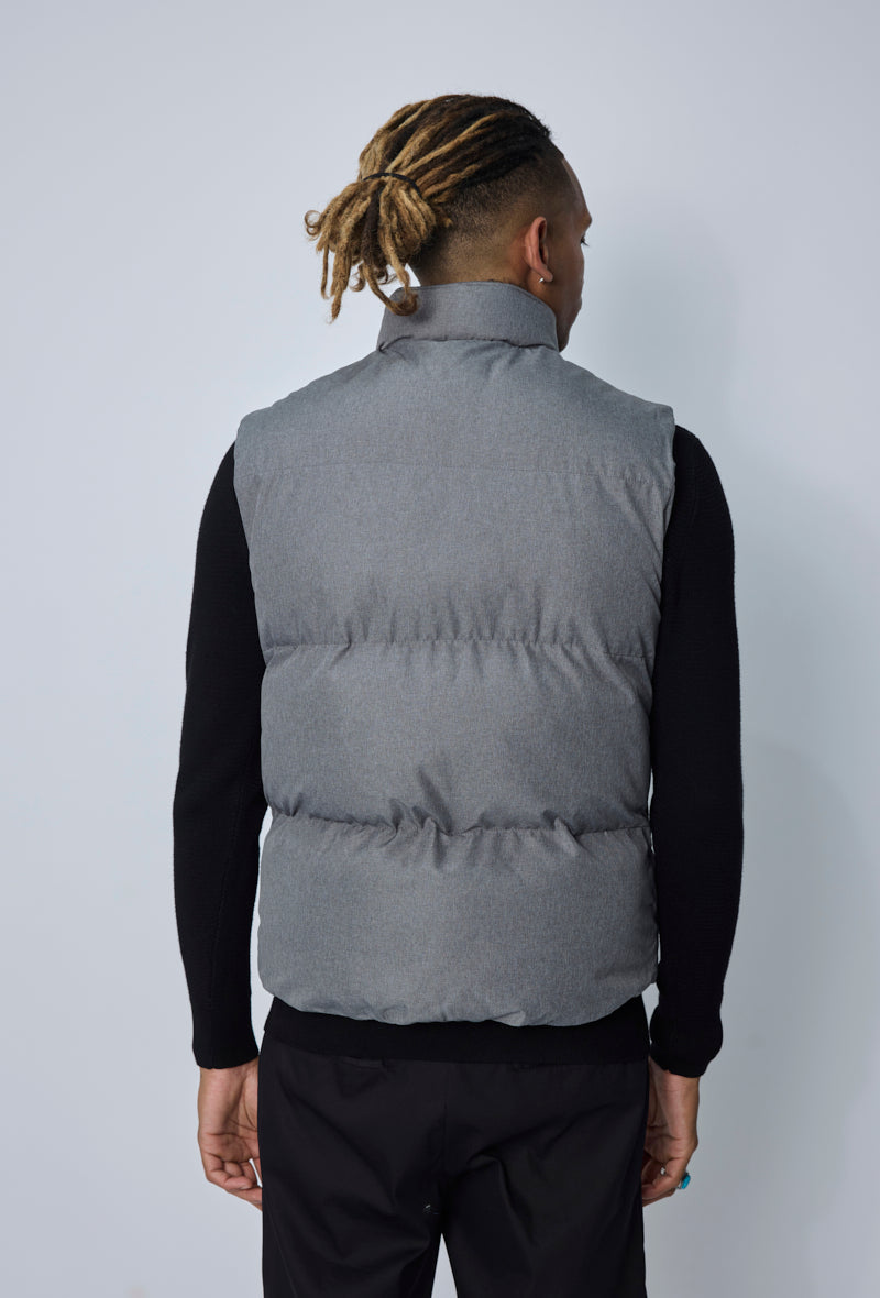 VESTE SANS MANCHES GRIS
