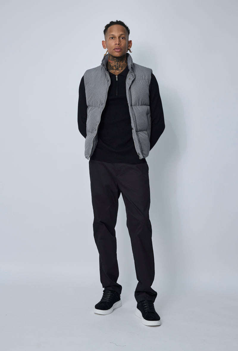 VESTE SANS MANCHES GRIS