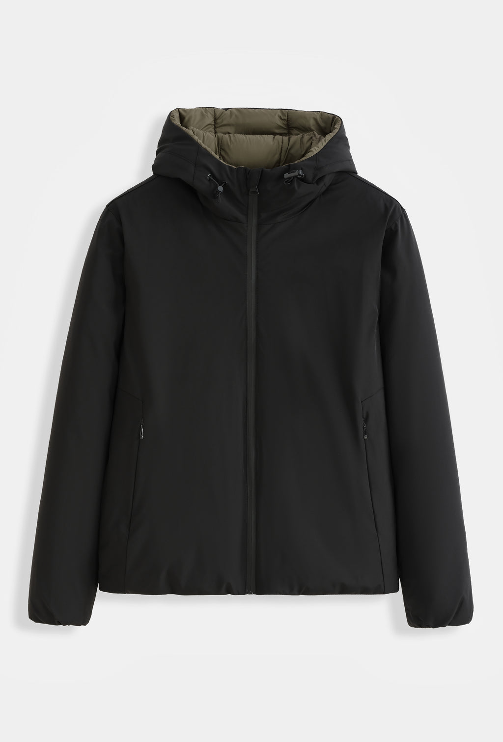 BLOUSON RÉVERSIBLE NOIR ET KAKI