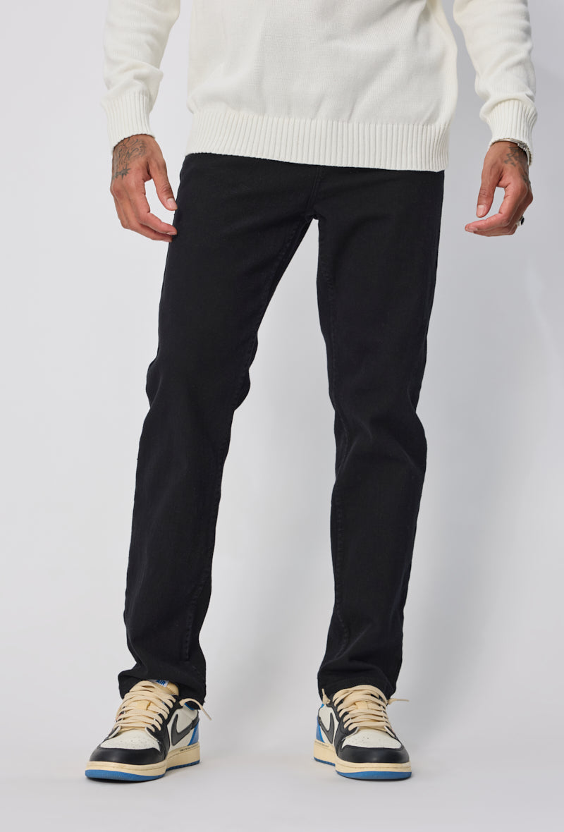 JEAN NOIR COUPE DROITE